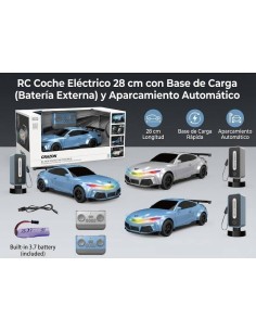 RC Coche Eléctrico 28 cm con Base de Car