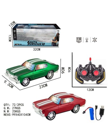 RC Coche Muscle Fast & Furious 1:18 – Co