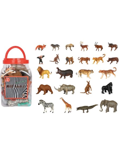 Bote de Animales Salvajes 55 Piezas – Se
