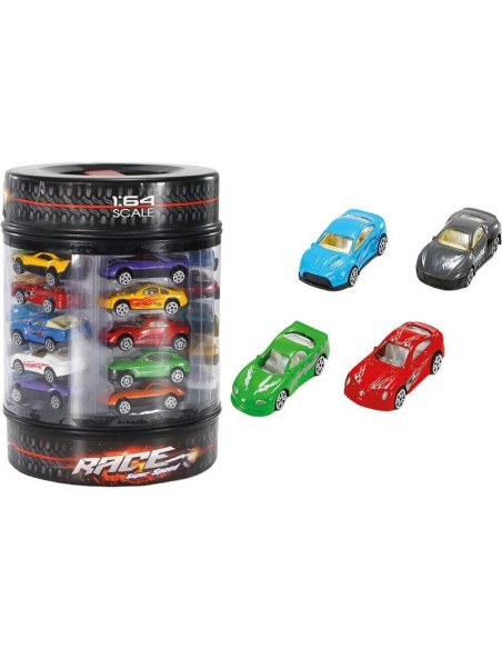 Bote con 25 Coches 1:64 – Pack de Mini C