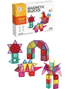 Set de Piezas Magnéticas 70 Pcs – Constr