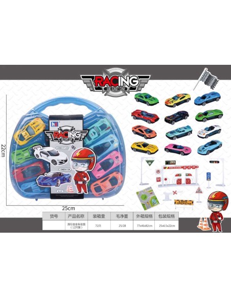 Maletín con 6 Coches Deportivos – Set de