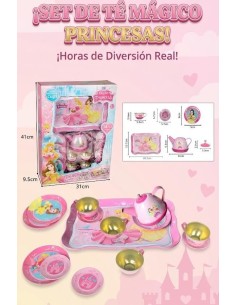 Set de Té Metálico Rosa Princesas – 14 P