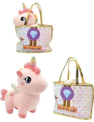 Bolso Unicornio Peluche 30Cm.