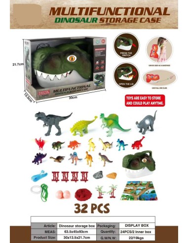 Cabeza Dinosaurio con Figuras – Set 32 P