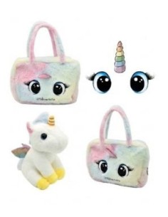 Bolso Unicornio 25 cm con Peluche Suave