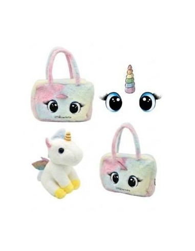 Bolso Unicornio 25 cm con Peluche Suave