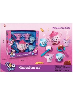 Juego de Té Musical Rosa con Caritas – S