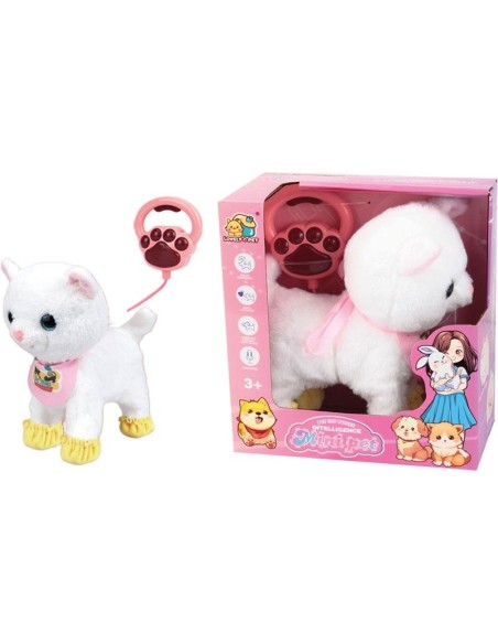 Gato Andador Con Correa Blanco