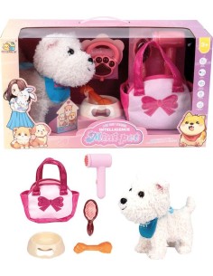 Perro Fosterrier con Accesorios y Bolso