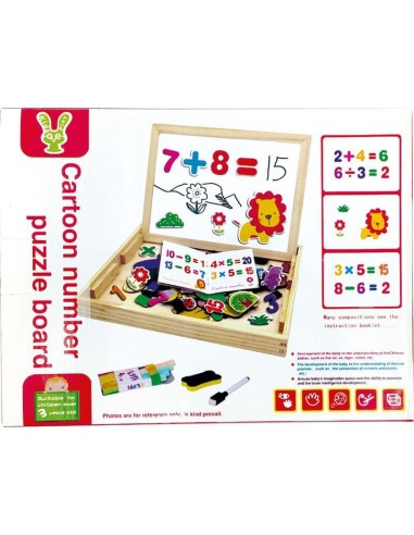 Pizarra de Madera con Números – Juego Ed