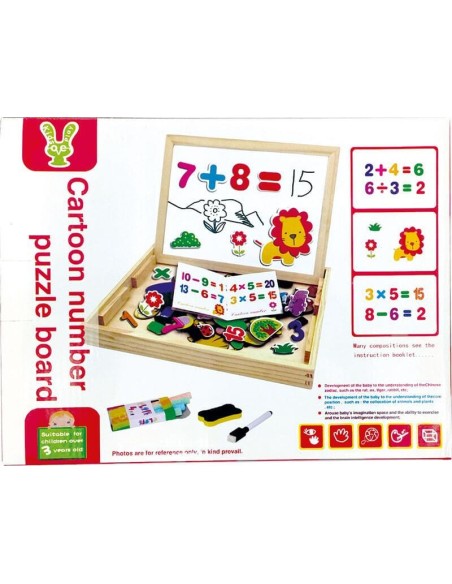 Pizarra de Madera con Números – Juego Ed