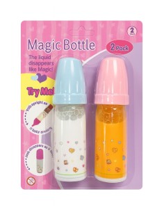 Pack 2 Biberones Mágicos 15 cm para Muñe