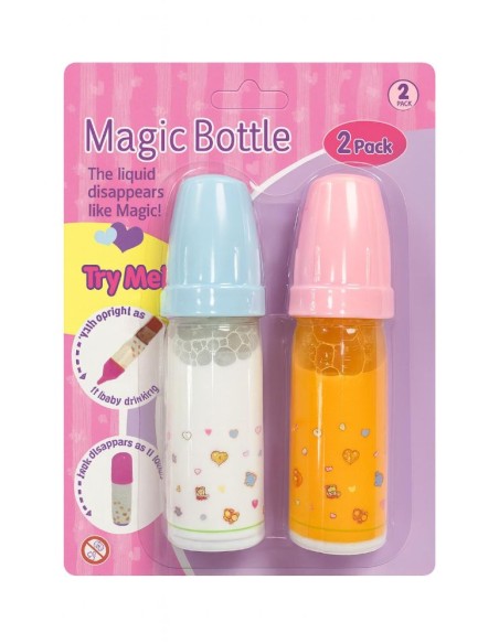 Pack 2 Biberones Mágicos 15 cm para Muñe