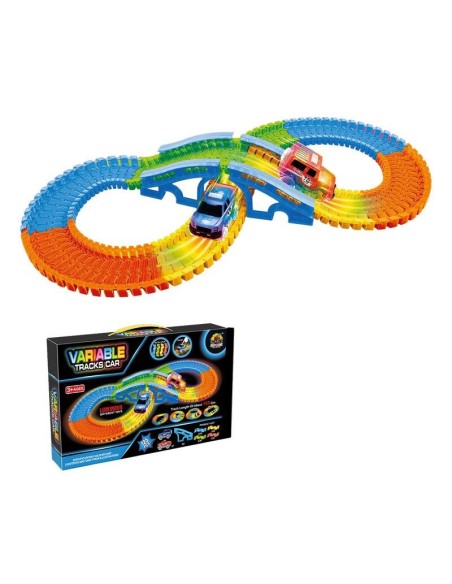 Pista Luz Flexible 125 Piezas con Coche