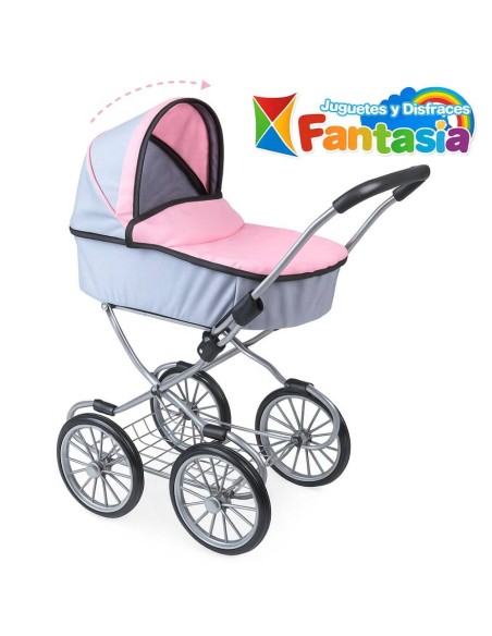 Coche muñecas con capota 83×48×66 cm – C