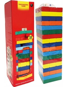 Jenga de Madera 54 Piezas – 29 cm
