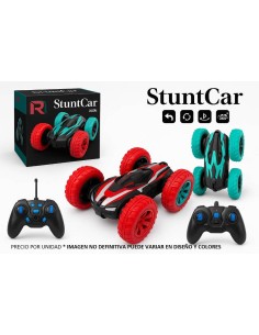 Coche RC Stunt Rojo 14 cm Acrobático 360