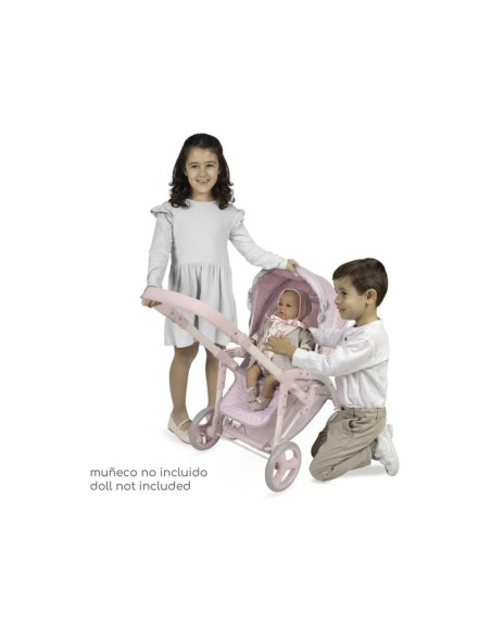 Carro Muñecas 3x1 Plegable Sophie +Bolso