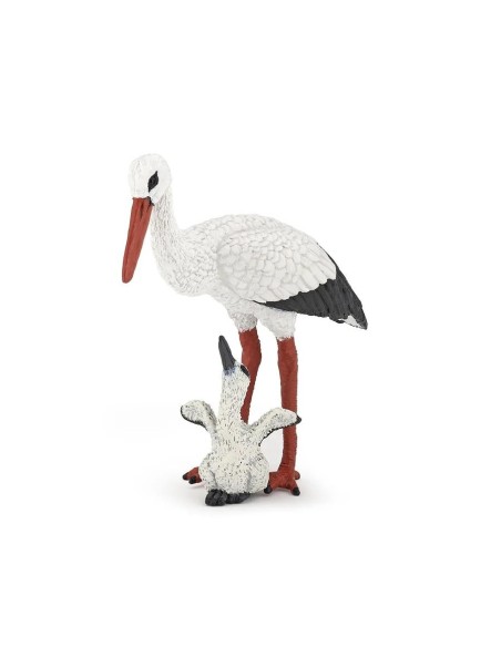 FIGURA CIGUEÑA Y CRIA ( PAPO ) 50159