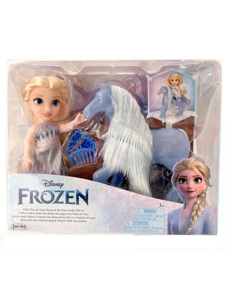Muñeca Elsa + Nokk Frozen Disney 15cm