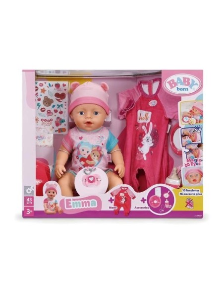 Baby Born - Emma con pelele y accesorios