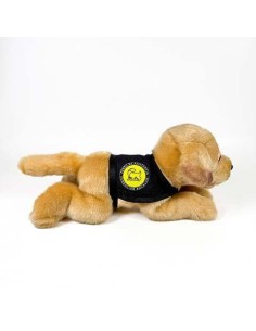 Peluche Perro Labrador Canela Con Chalec 2