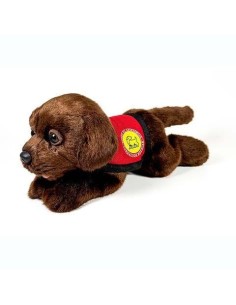 Peluche Perro Labrador Chocolate Con Cha