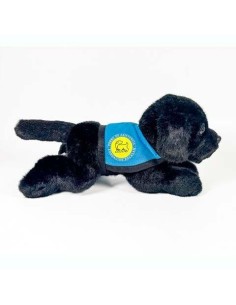 Peluche Perro Labrador Negro Con Chaleco 2