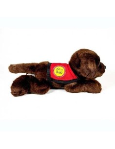 Peluche Perro Labrador Chocolate Con Cha 2