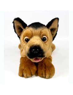 Peluche Pastor Alemán Tumbado 25cm.