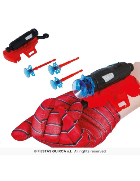 Guante (infantil) araña lanza ventosas