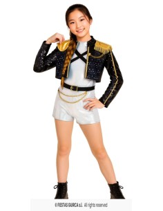 Disfraz Pop-Star Silver GOLDEN 10-12