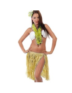 CONJUNTO HAWAIANO PAJA (3 PIEZAS )