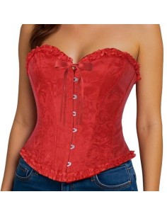 CORSET ROJO, ADULTA, 42 - 44 (L)