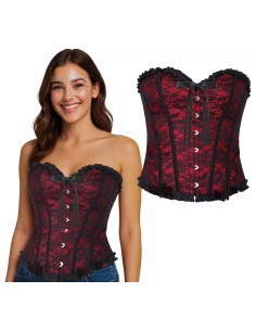CORSET BURDEOS, ADULTA, 38 - 40 (M)