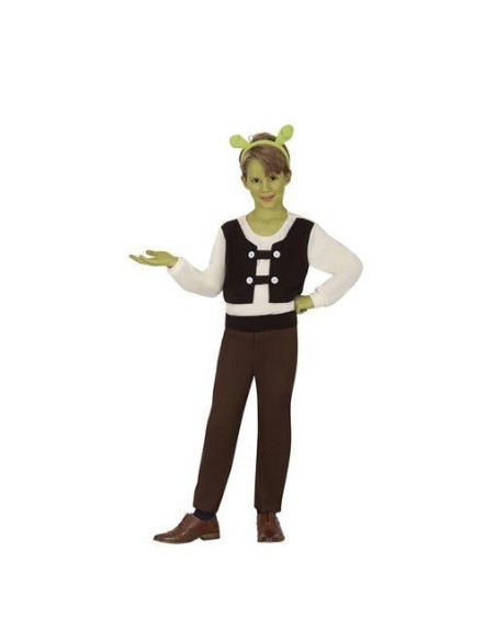 DISFRAZ OGRO SHREK POSADERO 5-6 AÑOS
