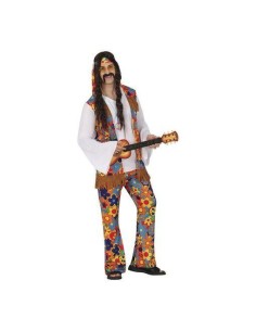 DISFRAZ FLOWER HIPPIE, ADULTO, 52 – 54 (
