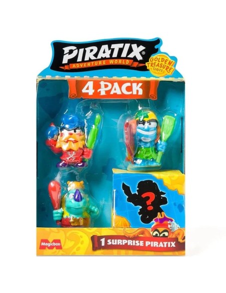 Piratix Golden Treasure Pack 4 figuras 