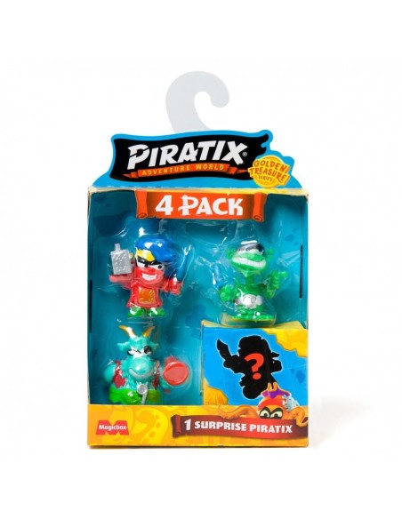 Piratix Golden Treasure Pack 4 figuras 