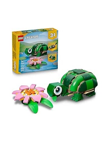 Tortuga con Flor de Nenúfar LEGO 31377