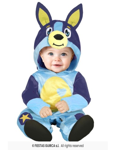 Disfraz perrito azul bluey 2-3 años