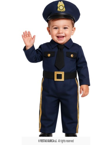DISFRAZ BEBE POLICIA 2-3 AÑOS 