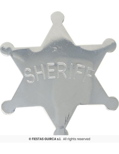 estrella sheriff metalica 6cm