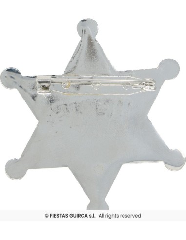 estrella sheriff metalica 6cm