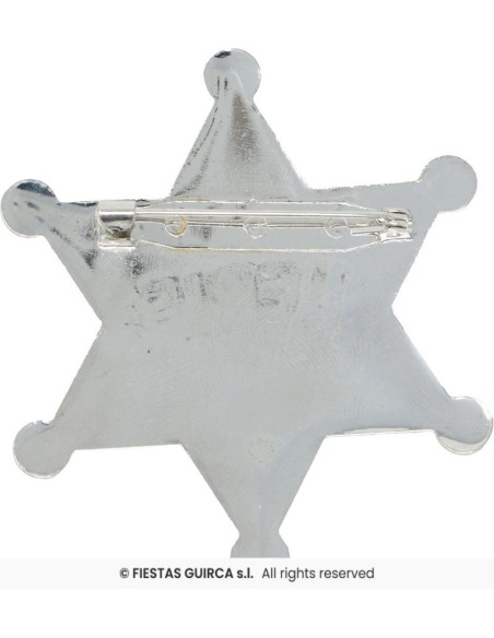 estrella sheriff metalica 6cm