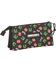 MINECRAFT - Portatodo Triple, Estuche