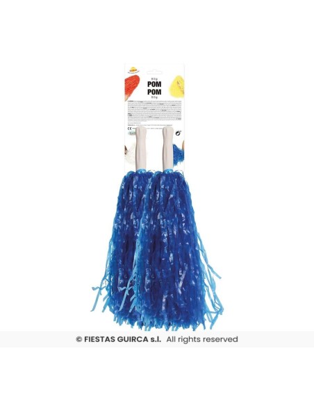 Carton 2 pom-pom azul 80 gr