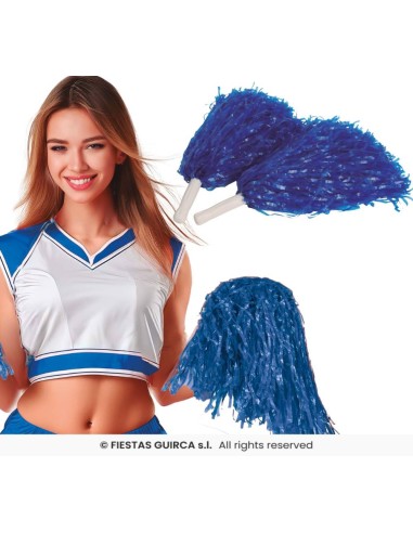 Carton 2 pom-pom azul 80 gr