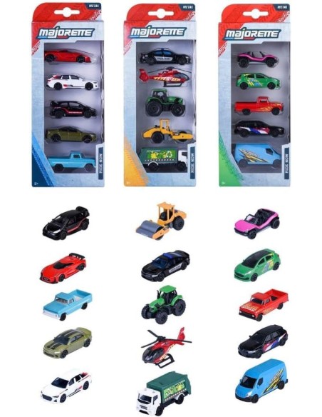 Set de 5 coches Street Cars Majorette